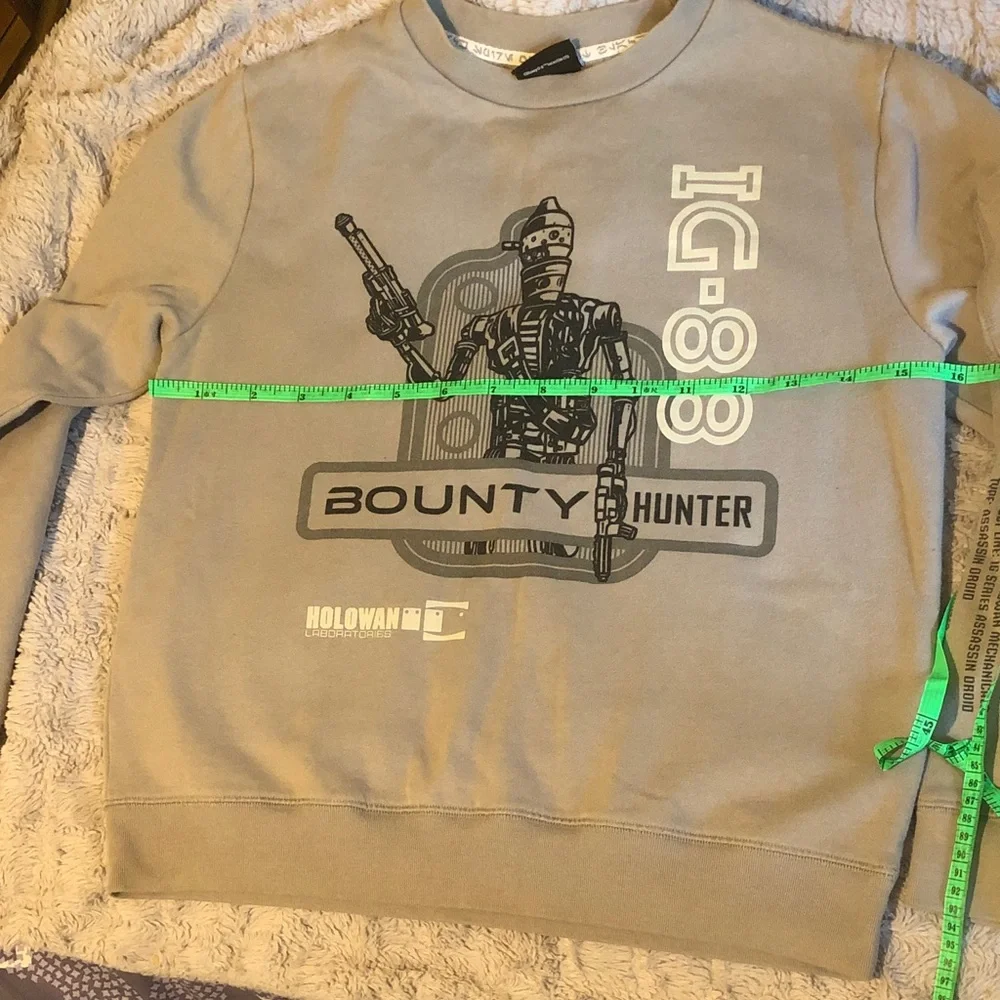 Star Wars Gray Bounty Hunter Crewneck Sweater